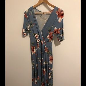 Floral wrap dress